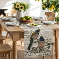 thumbnail image 2 of Table Runner 36 Inches Long for Kitchen Dining, Vintage Birds Dresser Scarf Farmhouse, Dining Table Decorations for Wedding/Parties, Country Envelope Postmark Farmhouse Botancial 13 x 36 In, 2 of 9