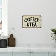 thumbnail image 6 of Coffee & Tea Vintage Look Chic Distressed 16 x 24 Matte Finish Metal 116240020092, 6 of 8