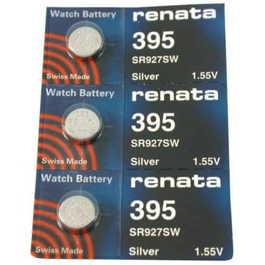 #395 Renata 1.55V Watch Batteries 3Pcs