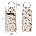 thumbnail image 2 of Yuyamidu Dachshund Dog Chapstick Holder Keychain for Women Fashion Lipstick Sleeve Lip Balm Portable Pocket Lip Gloss Tube Holder Colorful Doughnut Keychain Bag Pouch, 2 of 6