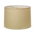 thumbnail image 2 of HomeRoots 470175 14 in. Throwback Drum Linen Lampshade White, 2 of 7