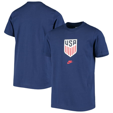 UPC 193657442160 product image for US Soccer Nike Youth Evergreen Crest T-Shirt - Navy | upcitemdb.com