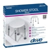 Drive Medical Complete Bath Shower Stool Corrosion Proof Aluminum Round White