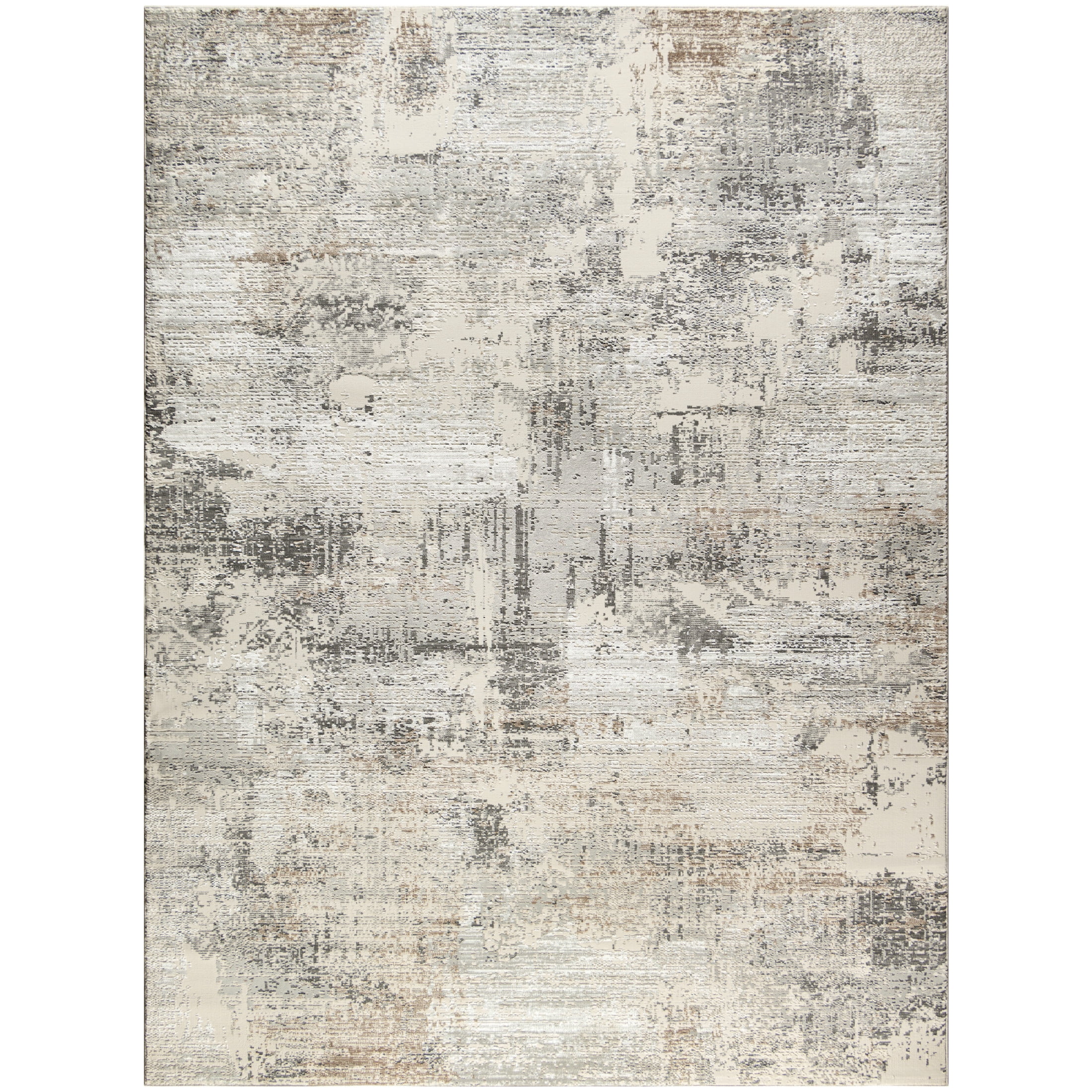 Nourison Eco-Friendly 10' x 14' Beige Grey Modern Indoor Rug