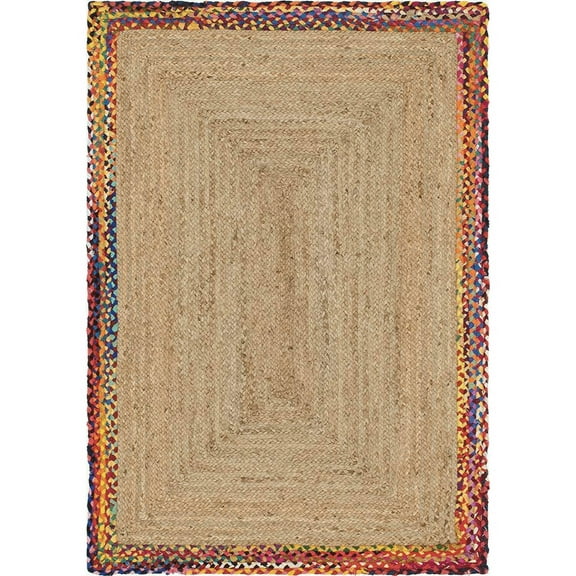 Jaipur Art And Craft Braided Reversible Carpet for Livingroom, Office Jute Area Rug (3x8 Sq ft)