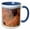 Blue/White, variant on 3drose, Arizona, Spider Rock in Canyon De Chelly National Monument, 11oz Two-tone Green Mug