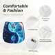 thumbnail image 4 of Balery Blue Yin And Yang Pantalones cortos deportivos para mujer con forro y dos bolsillos, elásticos, para entrenamiento, gimnasio, yoga-XX-Large, 4 of 7