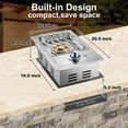 thumbnail image 6 of 17,500BTU Natural Gas Single Grilling Drop-in Side Burners for Outdoor Kitchen BBQ Island,with Liquid Propane Kit, 6 of 7