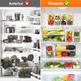 thumbnail image 2 of Juego de 10 Organizador de Refrigerador - Contenedores para Refrigerador con Tapas, Contenedores Organizadores pare Frutas y Verduras, Sin BPA, Organizadores para Refrigerador, 2 of 8
