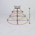 thumbnail image 2 of Crystal Light Stand Accessories Lamps Metal Iron Golden Frame, 2 of 5