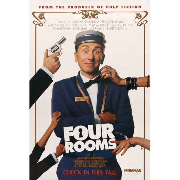 Four Rooms Movie Poster Style B 27 X 40 1995 Walmart Com