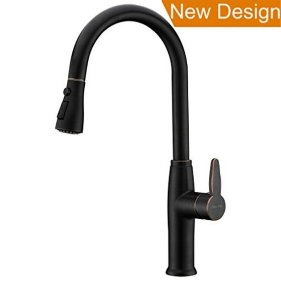 New Kitchen Faucet Oil Rubbed Bronze Delle Rosa Single High Handle Located Pull Out And Down Sprayer Pre Rinse Sink