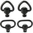 thumbnail image 1 of 4 Pack Heavy Duty Quick Disconnect Sling Swivels 1.25 Inch for Two Point and Traditional Sling Mount Outdoor Climbing Strap Buckle, 1 of 7