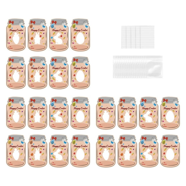 OUNONA 24pcs Happy Easter Card For Cards Greeting Decorations Easter Present Paper