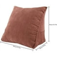thumbnail image 5 of Triangle Wedge Pillow, Reading Backrest Pillow Bed Backrest Positioning Backrest Pillow for Bed Sofa Backrest Reading Office Chair Rest (15.75 × 14.17 × 7.87 Inches), 5 of 6