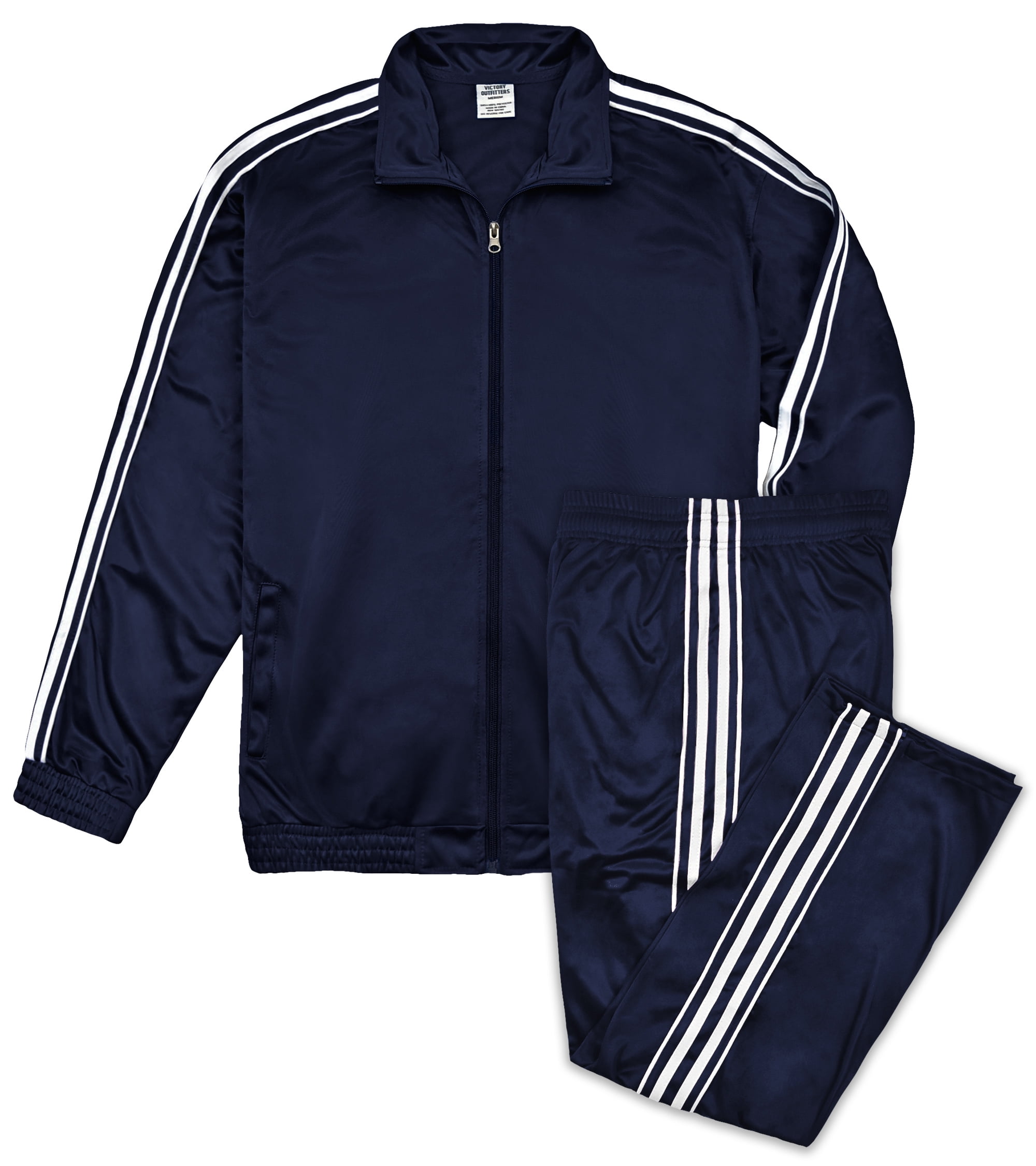 Victory Outfitters Men's Athletic Tricot Track Jacket and Matching