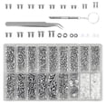 thumbnail image 2 of Kit de reparación de anteojos Reemplazo de almohadilla de con caja de almacenamiento Tornillos de acero inoxidable Pinzas Herramienta de Yinane Reparación de anteojos, 2 of 4