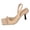 Beige, variant on Stiletto Kitten Heels for Women Suede Slingback Sandals Square Open Toe Casual Summer Pumps Wedding Party Elegant Dress Shoes Black Size 8.5