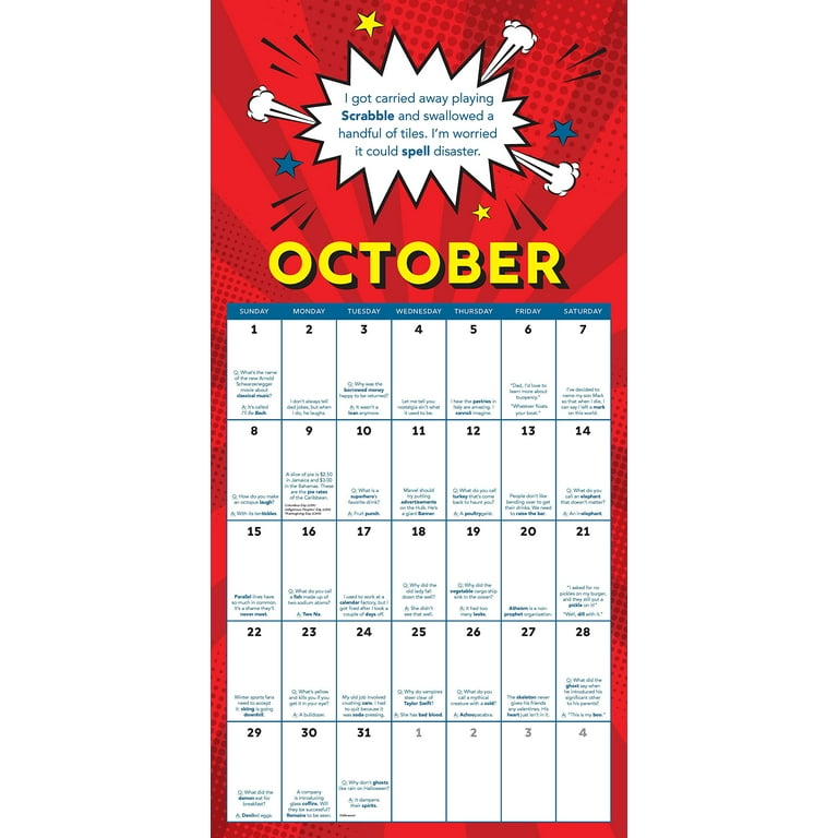 World's Best Dad Jokes Collection: 2023 Dad Jokes Wall Calendar : 365 Days  of Punbelievable Jokes (Calendar) - Walmart.com