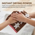 thumbnail image 4 of Unique Bargains Cotton Cute Cartoon Jacquard Soft Hand Towel Brown 29" x 13", 4 of 8