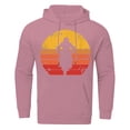 thumbnail image 4 of Valora Men Sweatshirt Men's Hoodies Sweatshirts Fashion Casual Motorcycle Print Hooded Pullover Long Sleeve Drawstring Sweater Top Pink M, 4 of 4