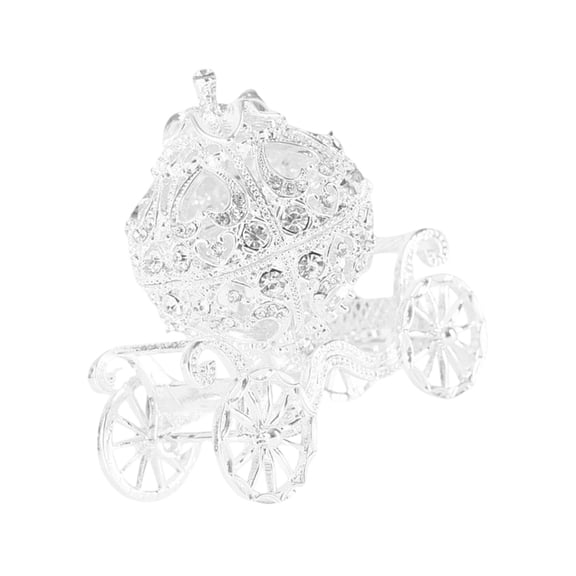 WINDLAND Metallics Cinderellas Carriages Figurine Intricate Enamel Detailing And Crystal
