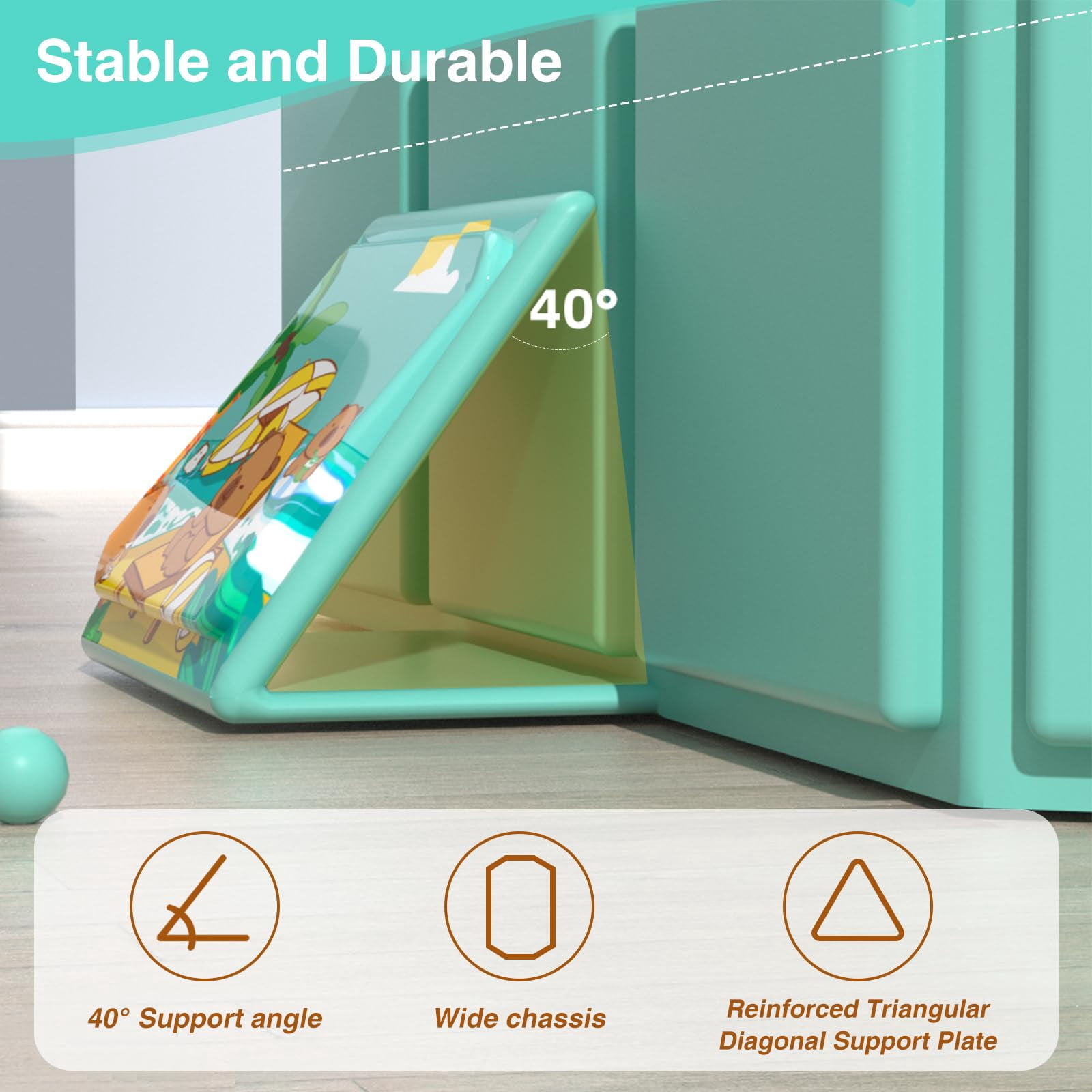 Soluxeo Foldable Baby Bathtub, Portable Toddler Bathing Tub without Assembly, Space Saving and Anti-Slip, Bathtub for Outdoor Travel, Green