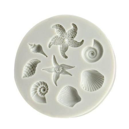 

DIY Sea Creatures Conch Shell Fondant Cake Candy Cake Decorating Tools Cake Mold