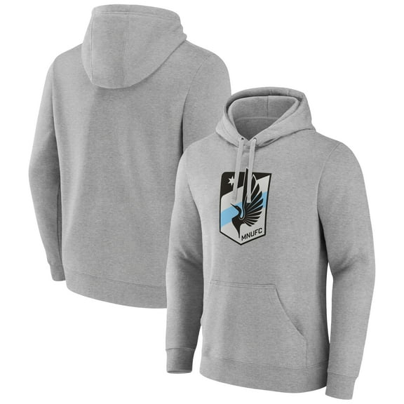 Men's Gray Minnesota United FC Official Logo Pullover Hoodie