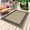 Black Brown, variant on Black Gray Retro Greek Key Outdoor Rug 4x6 Ft - Reversible Patio Rug Outdoor Camping Rugs, Greece Ancient Rustic Geometric Indoor Outdoor Area Rugs, Non-Slip Outdoor Carpet Runner for Deck/Porch