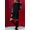 Black, variant on Women Long Sleeve O Neck Casual Velvet Winter Party Dress