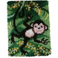 thumbnail image 4 of (3 pack) WonderArt® 15" x 20" Latch Hook Kit, Swingin, Acrylic Yarn Cotton Canvas, 4 of 9
