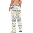 thumbnail image 3 of FORMRS Mens Pajama Pants with Pockets Sleepwear Lounge Bottoms Sizes S-2XL, Snowy Mountains, 3 of 7