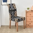thumbnail image 5 of Dining Room Chair Covers Set of 6,Printed Pattern Parsons Chair Slipcovers Removable Washable Kitchen Seat Dining Chairs Protector Cover for Home or Party, 5 of 6