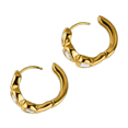 thumbnail image 2 of Aretes Mujer Oro 14k tipo Arracadas con Corazones, LuckyLy Acero Inoxidable con Baño Oro 14k y Cristal – Joyería para Mujer Ideal como Regalos para Mujer San Valentín y Cumpleaños, Modelo Vale blanco, 2 of 5