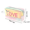 thumbnail image 2 of Ofertas Únicas 1 Pc Bolsa de Maquillaje PORTÁTIL LOVE para Vacaciones, Viajes, Gimnasio, Boda, de PVC Suave, Color Variado, 2 of 3