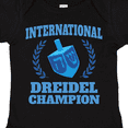 thumbnail image 4 of Inktastic Dreidel Champion Hanukkah with Blue Laurels Boys or Girls Baby Bodysuit, 4 of 5