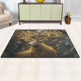 thumbnail image 3 of Ryvnso Magic Deer Area Floor Mat Non-Slip Carpet Soft Rugs Doormats 60" x 39", 3 of 7