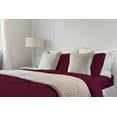 thumbnail image 4 of 5 Piece Bedding Sheet Set Split King Size, Luxurious Viscose from Bamboo Bed Sheets with Pillow Cases, Fitted Sheet & Flat Sheet, OEKO-TEX Certified Bed Set for King Size Bed, Burgundy, 4 of 6