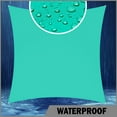 thumbnail image 2 of ShadeMart 8' x 11' Custom Size Turquoise Rectangle Waterproof Sun Shade Sail Canopy Awning Shelter, 95% UV Blockage UV & Water Resistant, Outdoor Patio Garden Carport (We Make Custom Size), 2 of 5