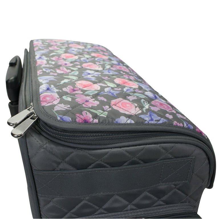 Sewing Machine Carry Tote, Pink & Grey - Everything Mary