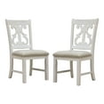 thumbnail image 5 of Furniture of America Muschamp Wood 5-Piece Dining Set in Antique White, 5 of 15