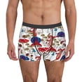 thumbnail image 4 of Wukai Colorful Mushrooms (2) Print Men’s Underwear Breathable Boxer Briefs,&nbsp;Moisture Wicking & Breathable-Large, 4 of 7