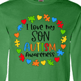 thumbnail image 4 of Inktastic I Love my Son Autism Awareness Long Sleeve T-Shirt, 4 of 5