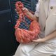 thumbnail image 5 of Bolso de viaje para mujer correas ajustables bolso plisado con nubes para las axilas bolso de mano para niñas, 5 of 9