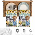 thumbnail image 5 of Spring Dog Kitchen Towels Set of 4, Sunflower Daisy Botanical Blue Plaid Absorbent Dish Towels for Kitchen, Microfiber Hand Towel, Quick Drying Tea Towel for Cleaning Decorative Dishcloths, 5 of 7