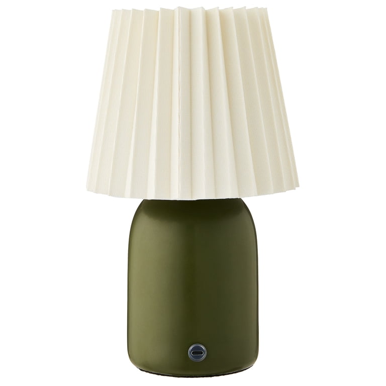 Mainstays Green Rechargeable LED Portable Table Lamp photo 3