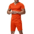 thumbnail image 1 of NTACZA Short Sleeve Shorts Set Men Athletic Tracksuits Crew Neck Muscle Sweatsuits for Men S, 1 of 7