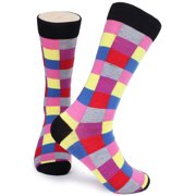 Gallery Seven Men’s Colorful Fun Dress Socks -12 pack