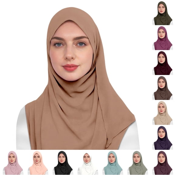 Daznico Scarf for Women, Elegant Chiffon Pearl Scarf Wrap Shawl for Summer Lightweight Versatile Headband Neckwear